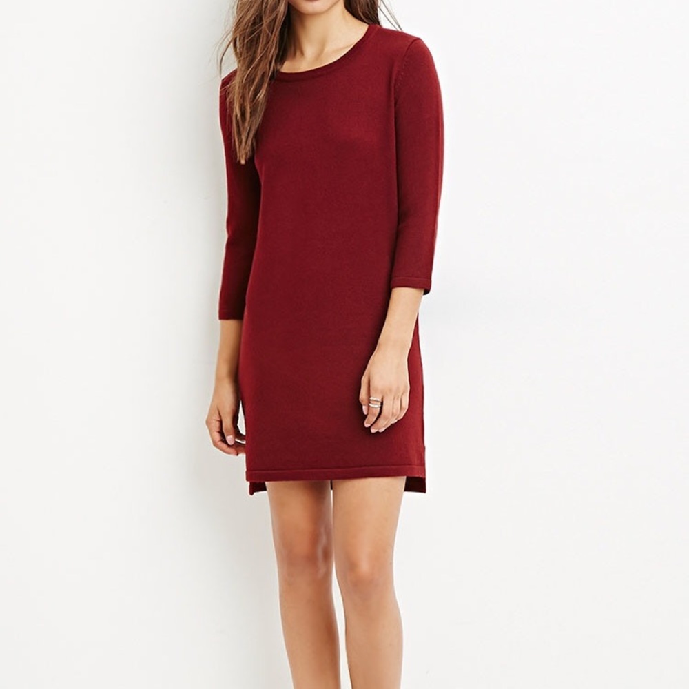 NWOT Burgundy Sweater Dress